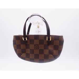 Louis Vuitton Damier Ebene Mini Papillon Pochette Brown Canvas Handbag France